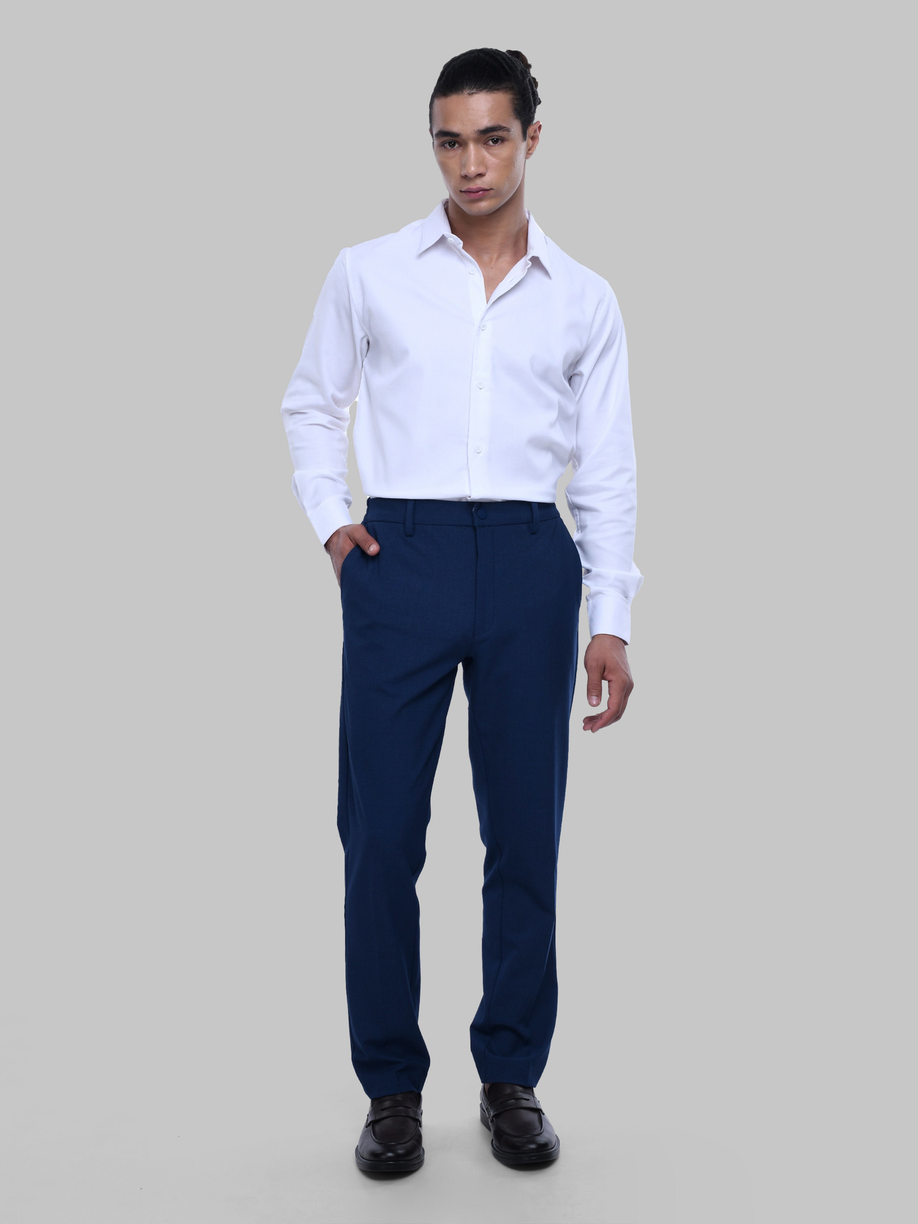 Royal Oxford White Stretch Shirt