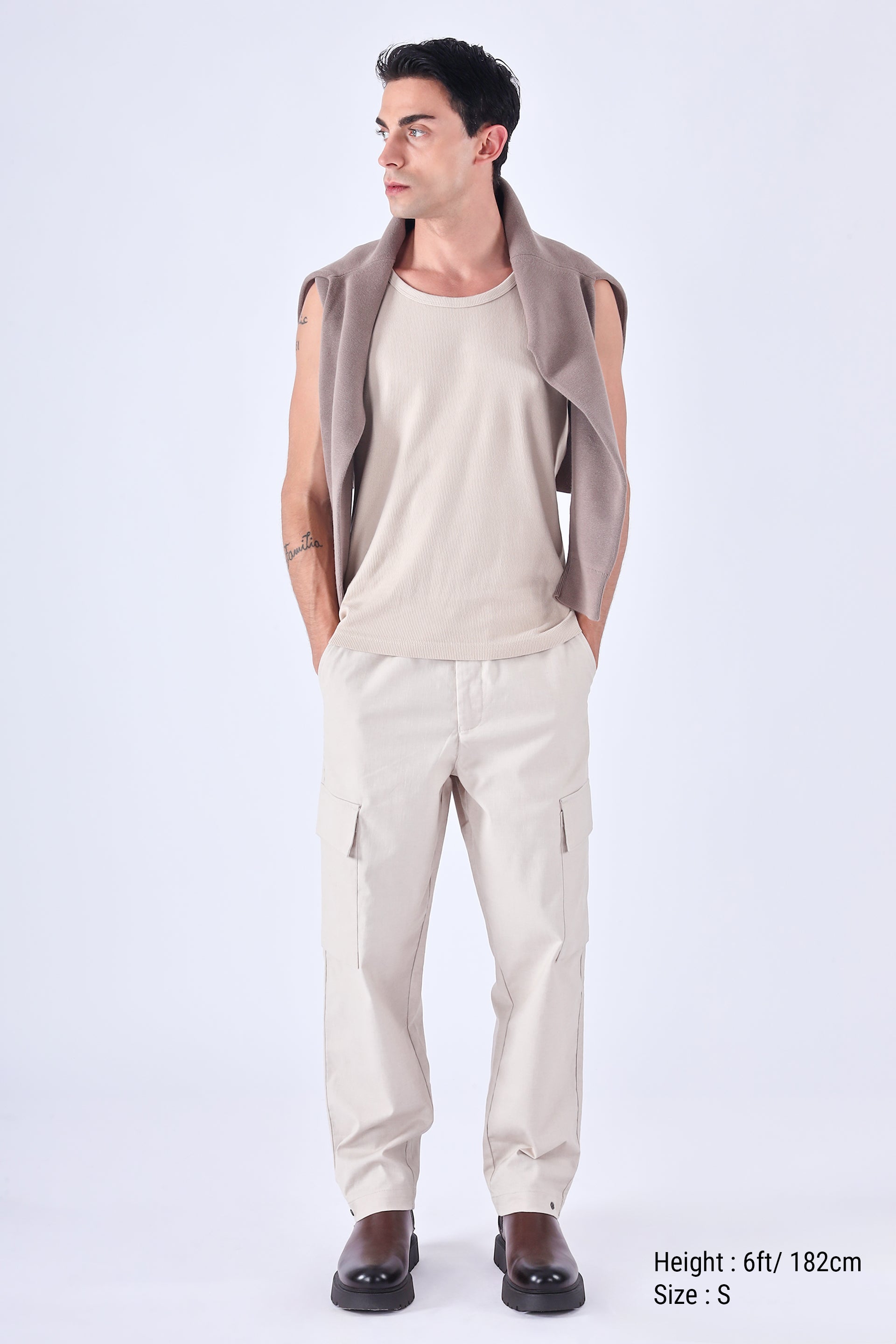 Air Relaxed Cargo Pants In Cream