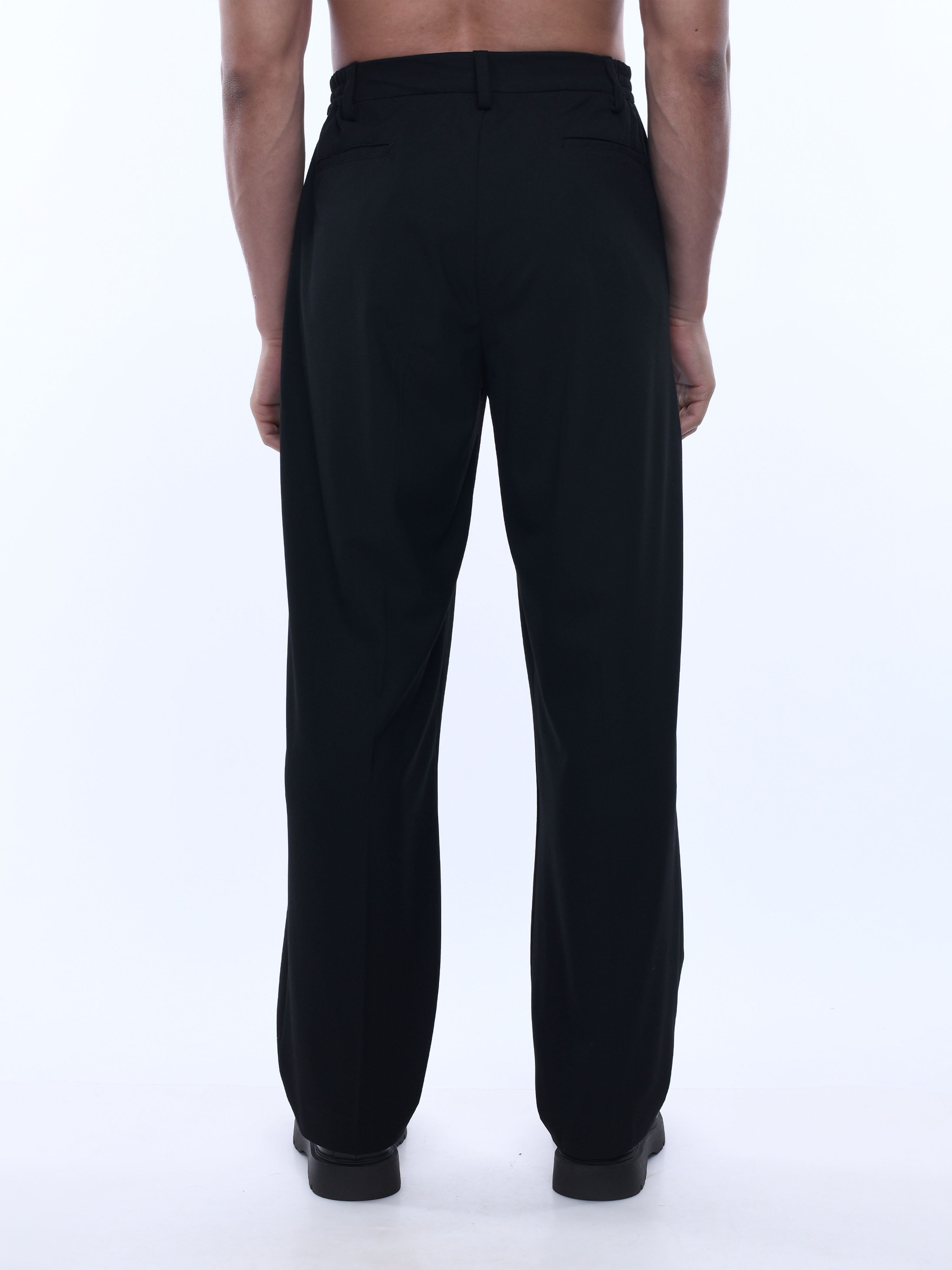 Black Relaxed Fit Trousers