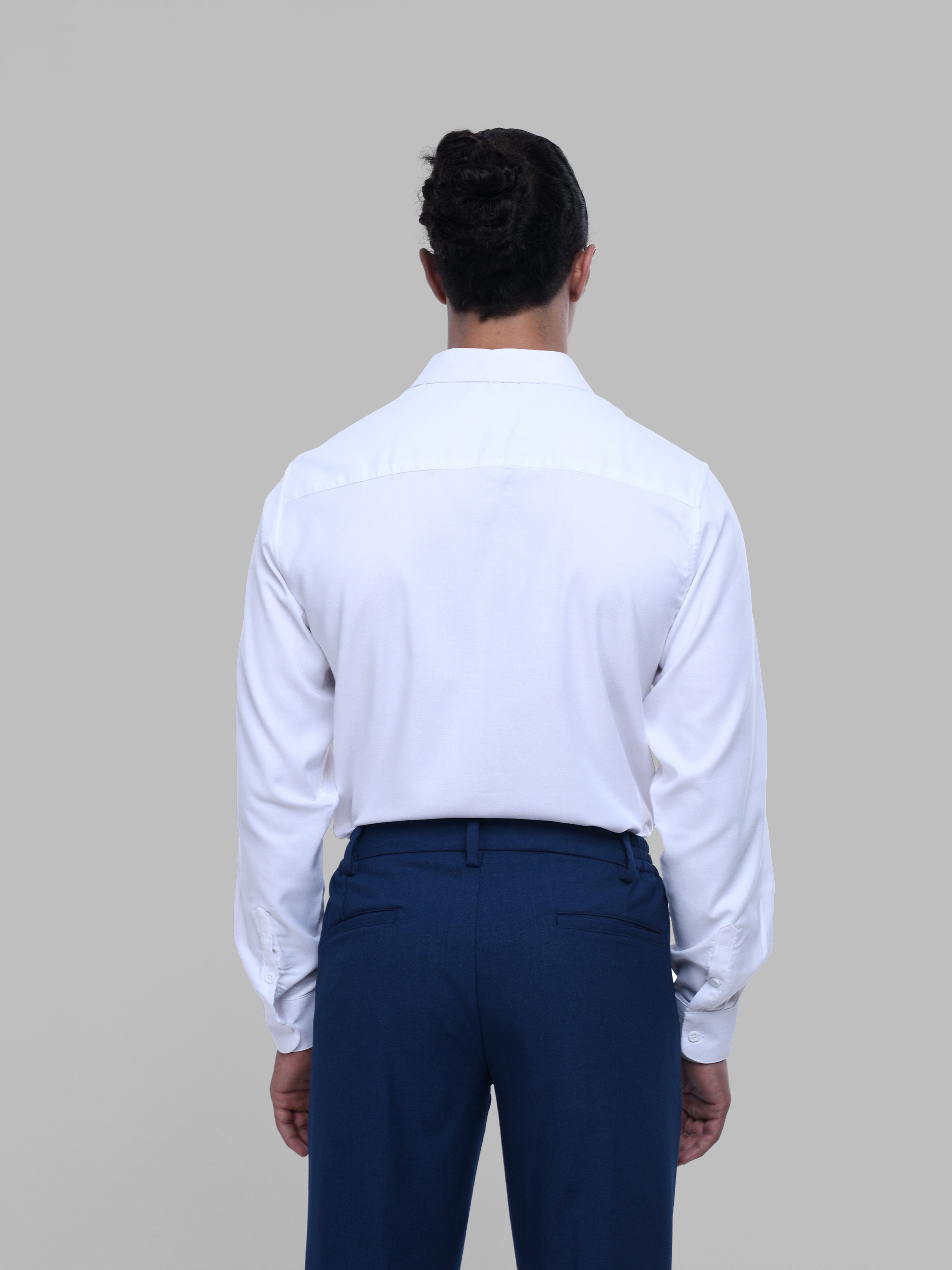 Royal Oxford White Stretch Shirt