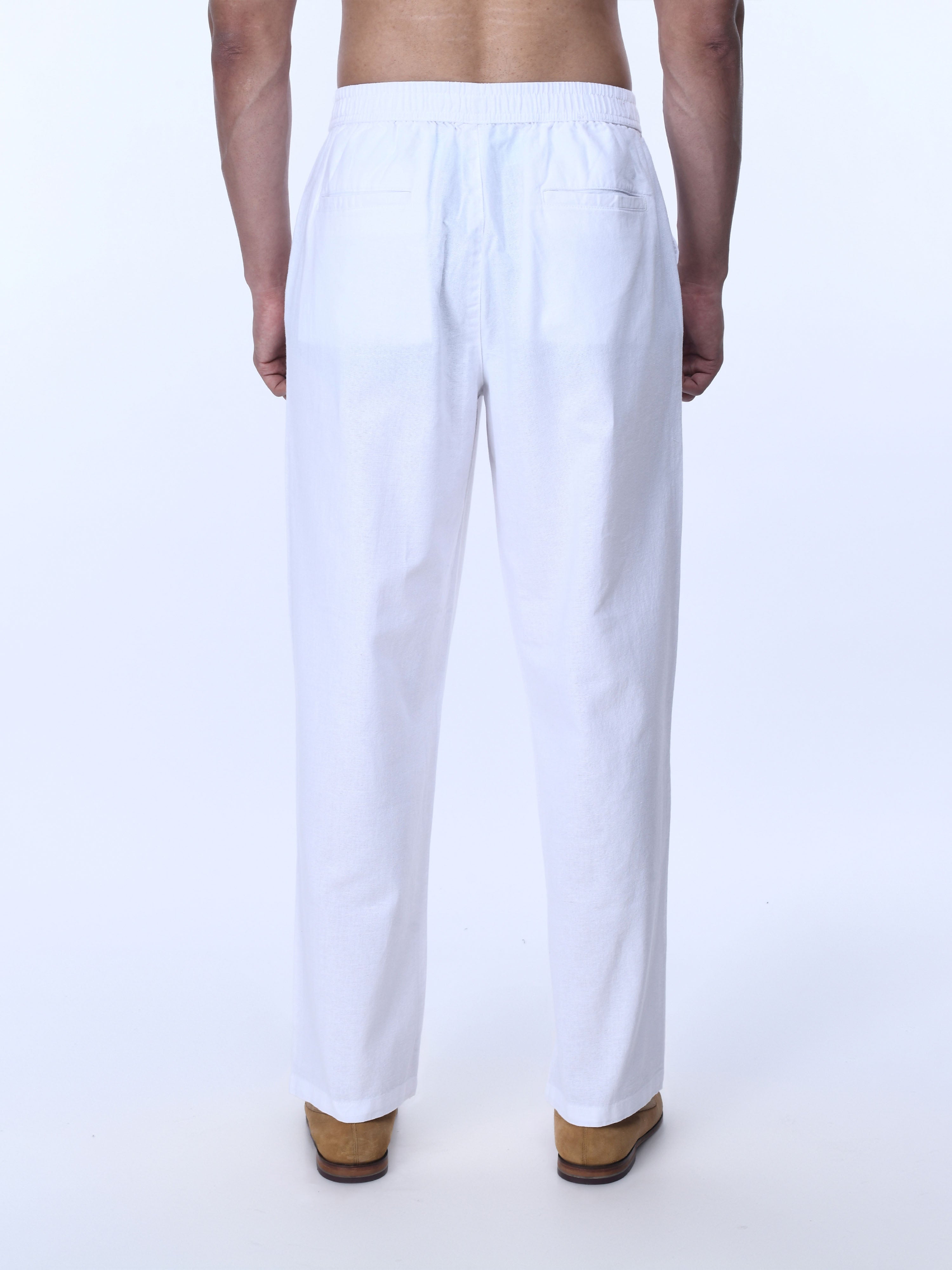White Jogger Pants for Men