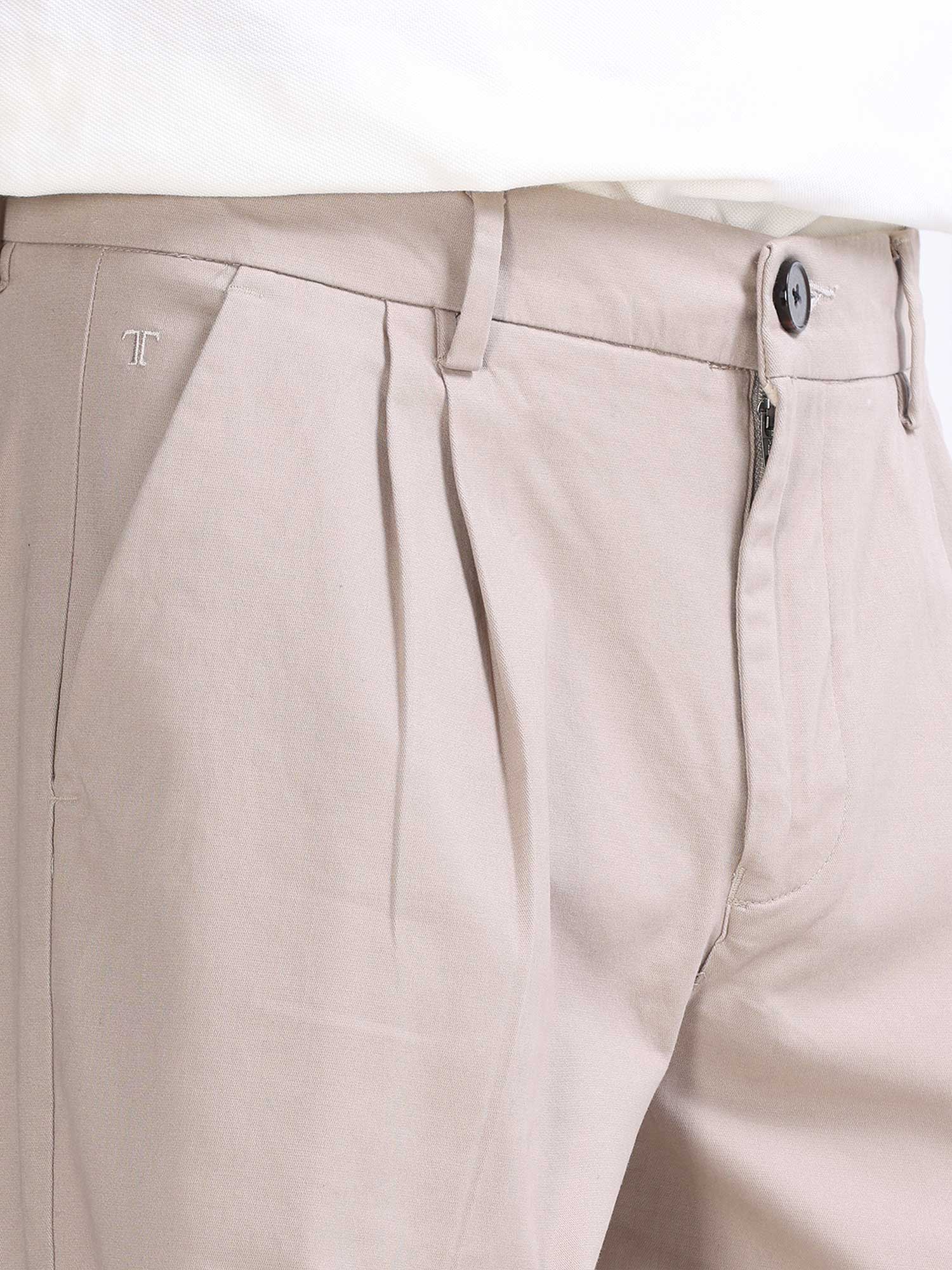 Beige Relaxed Pant