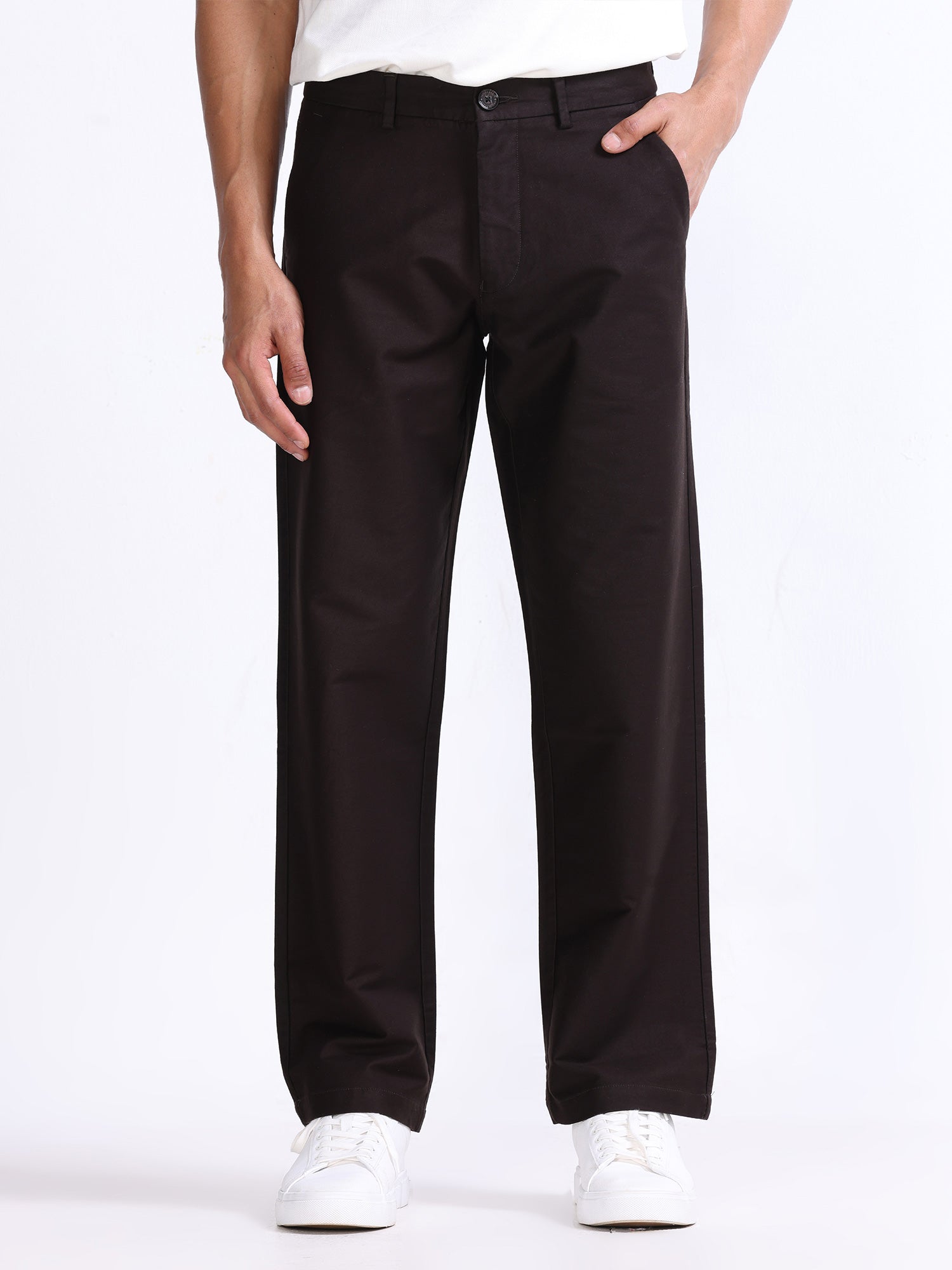 Dark Brown Relaxed Pant