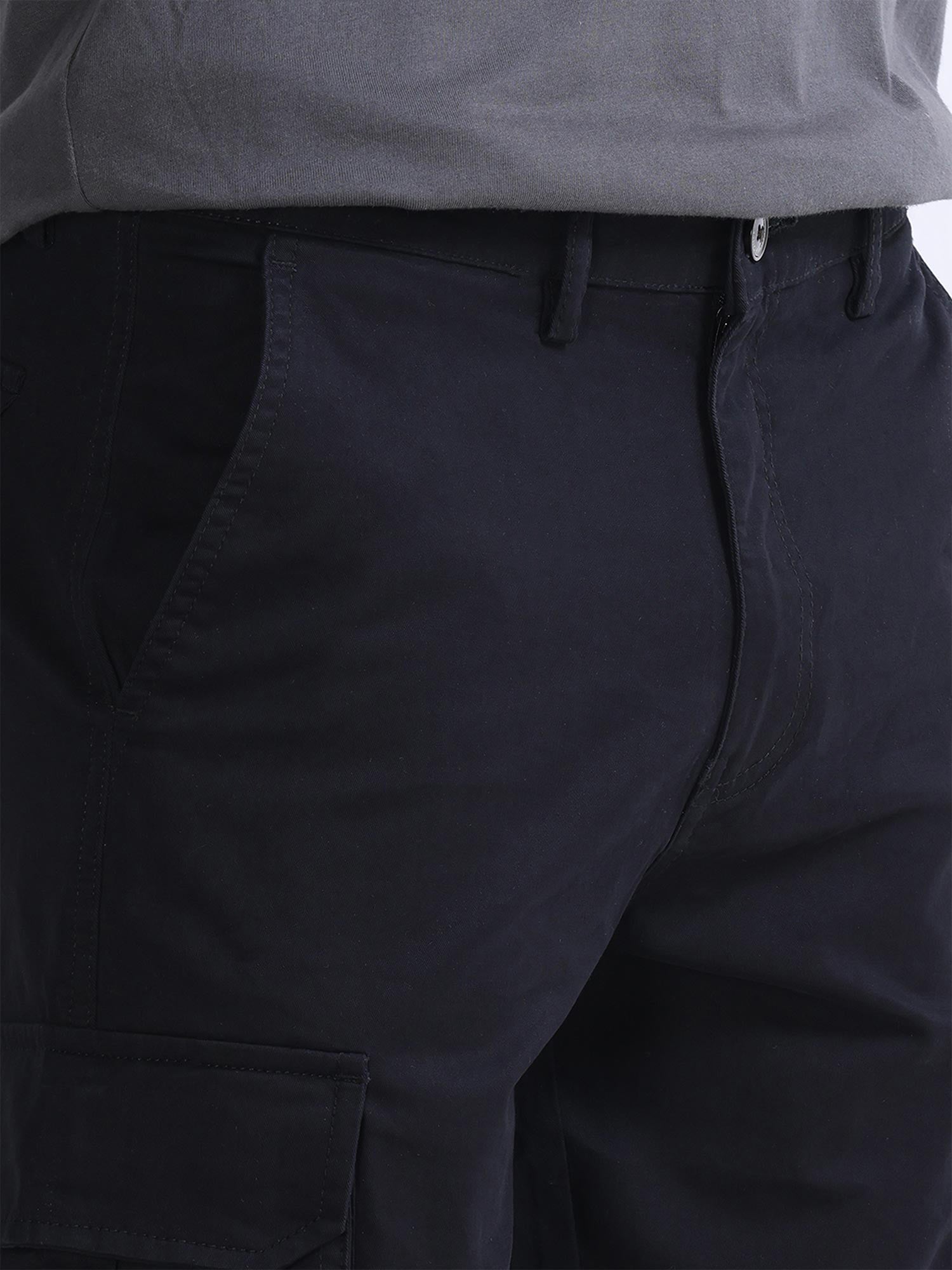 Fine Twill Black Elevated Cargo