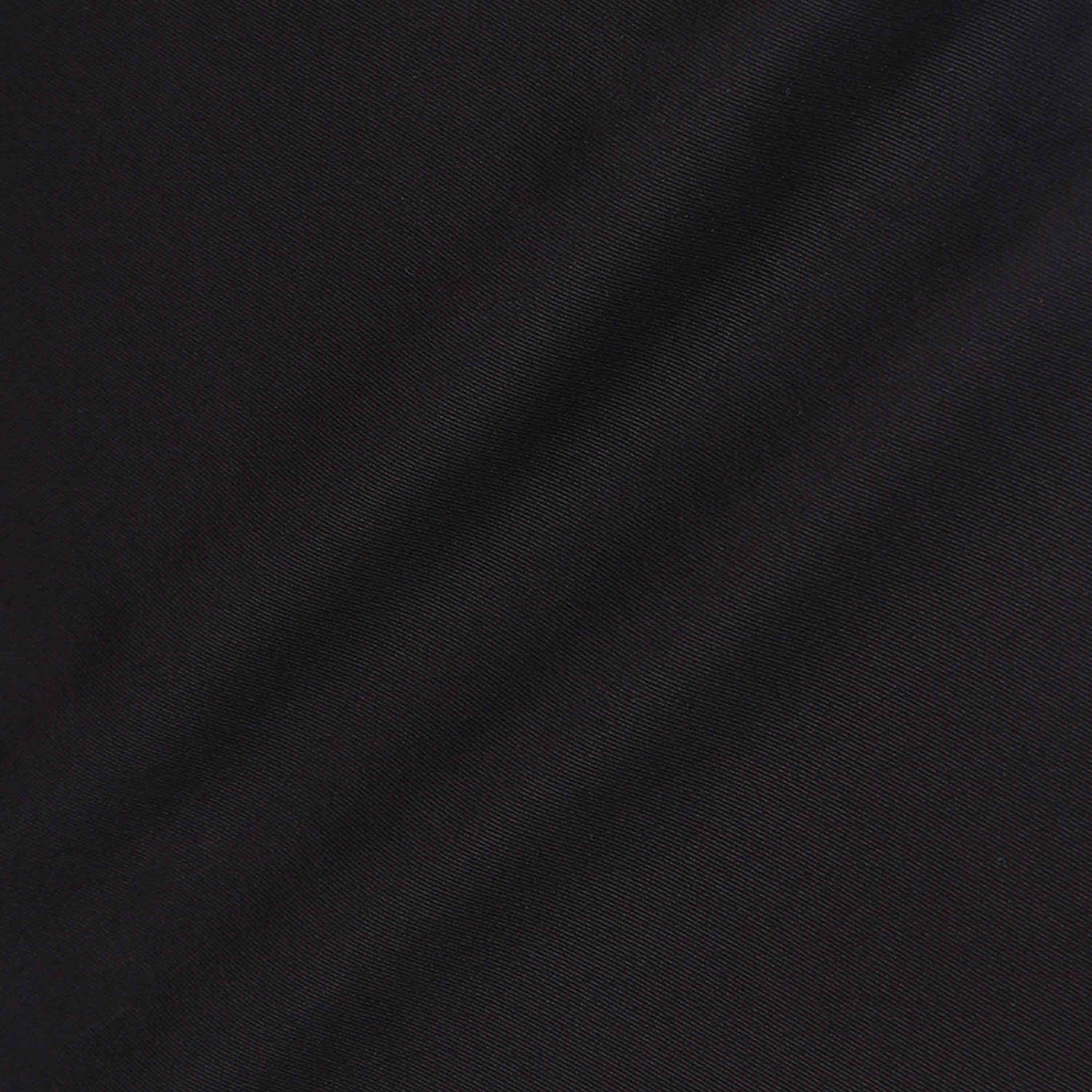 Essential Pleated Black Fine Twill Pant