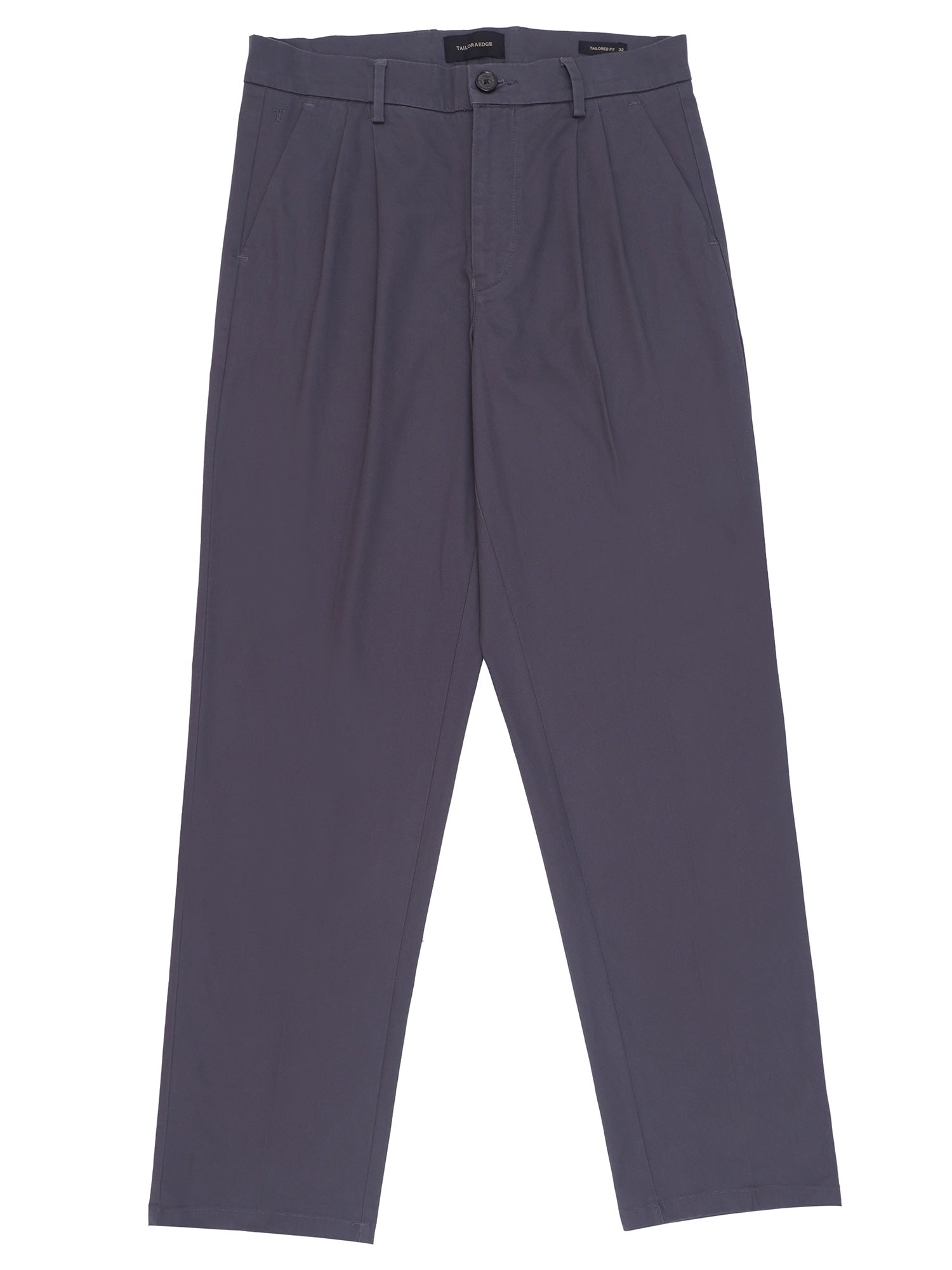 Duca Double Pleated Dark Grey Relaxed Pant