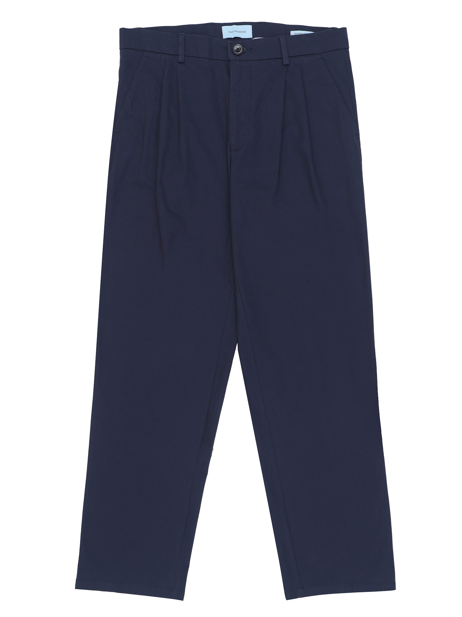 Duca Double Pleated Navy Relaxed Pant
