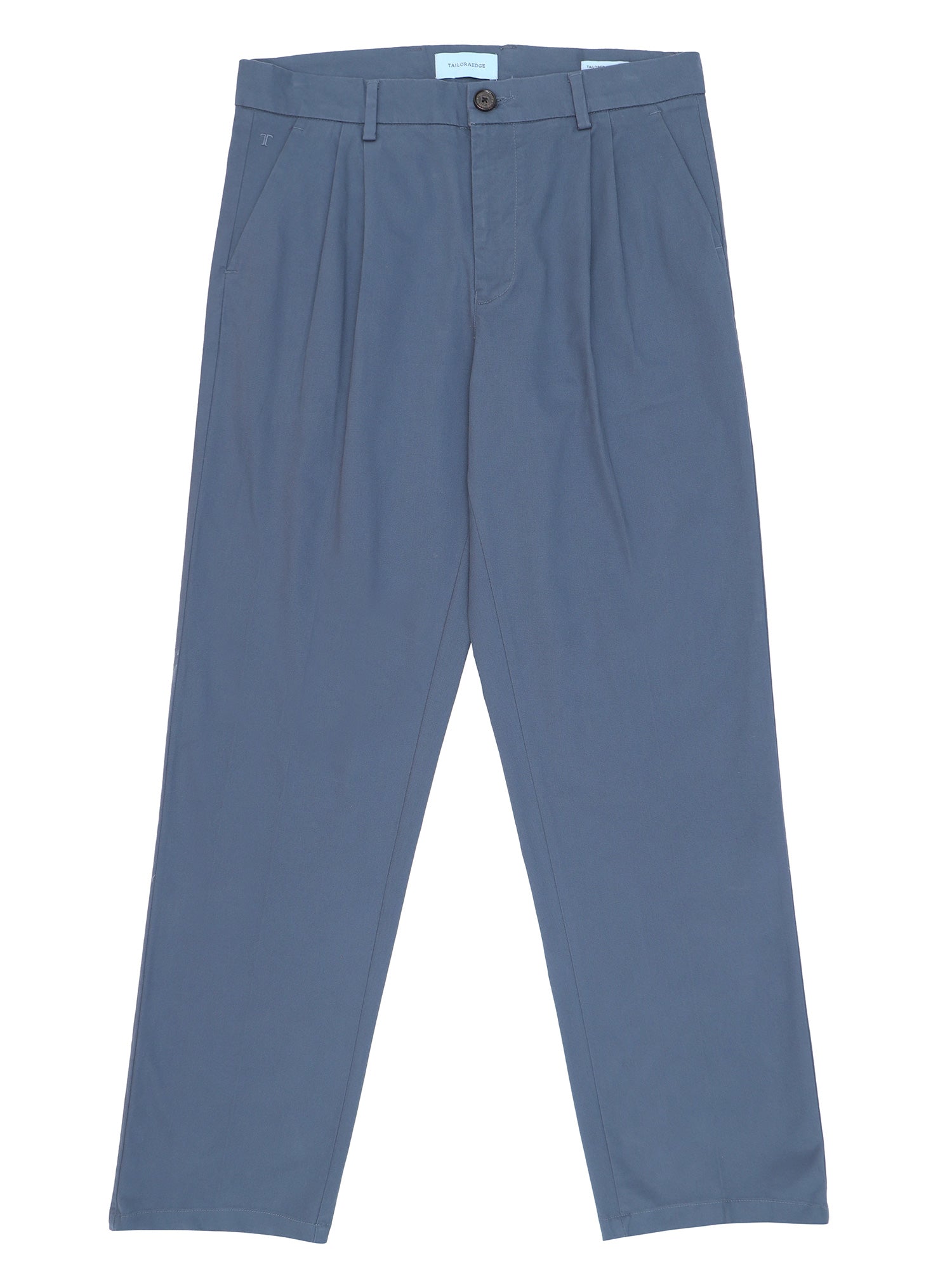Duca Double Pleated Aqua Blue Relaxed Pant