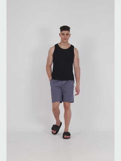 Soft Cotton Blue Plain Shorts for Men