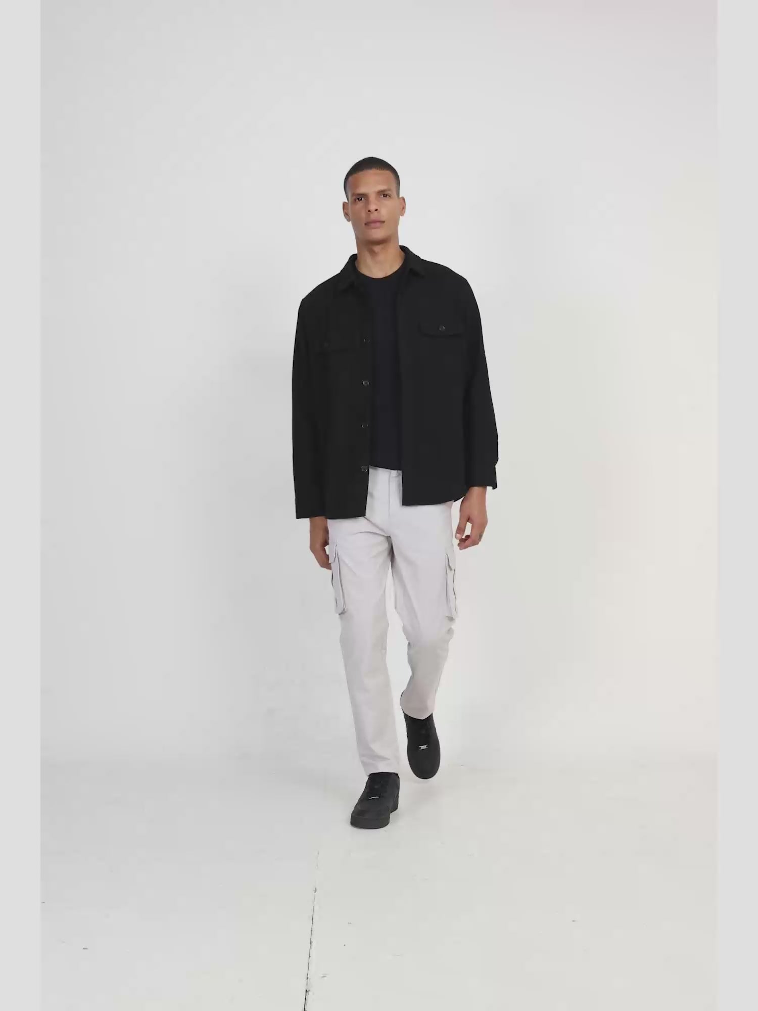 Fine Twill Ecru Elevated Cargo