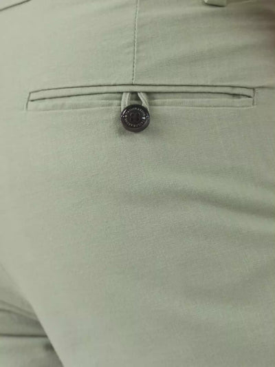 Timeless Cotton Pistachio Green Linen Chino