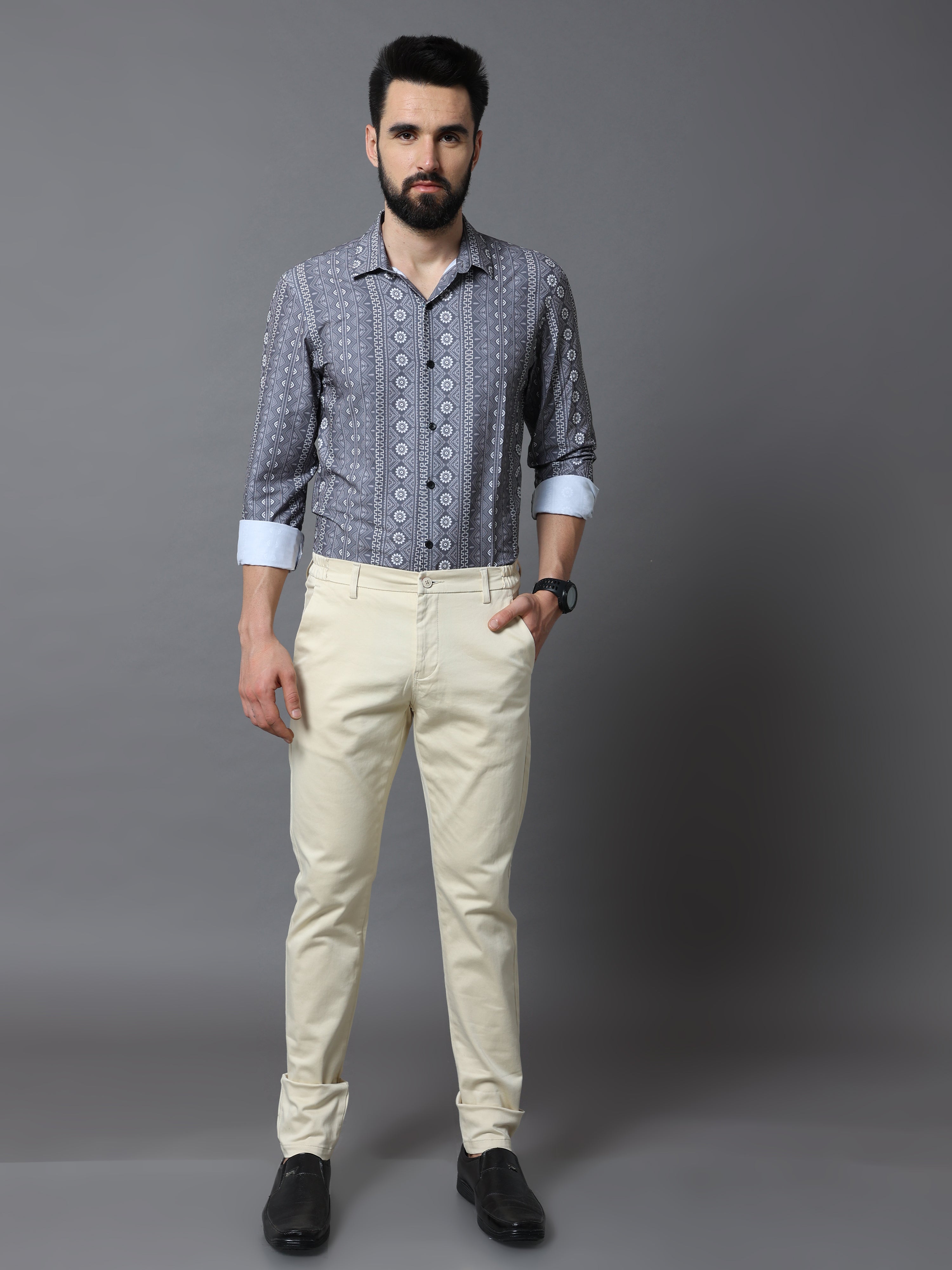 Flexi Waist Cream Trouser