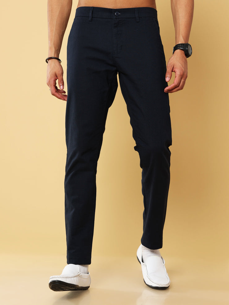 Linen Navy Trouser