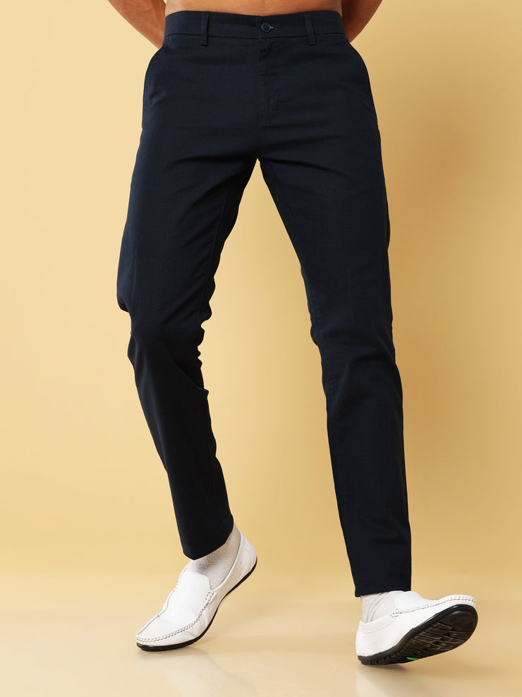 Linen Navy Trouser