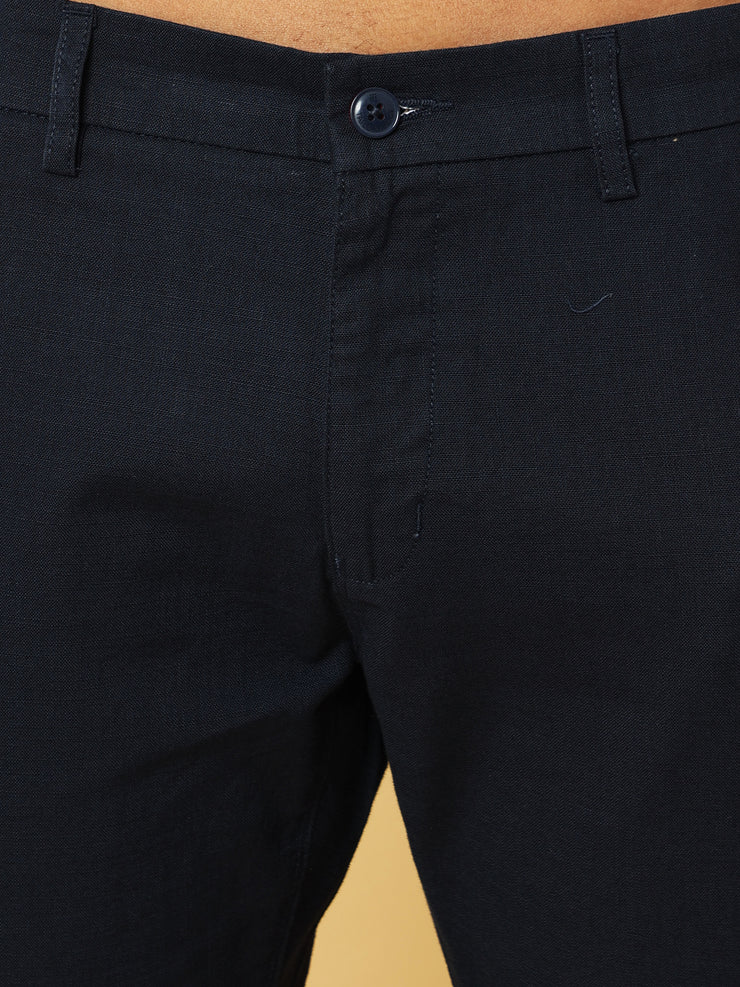Linen Navy Trouser