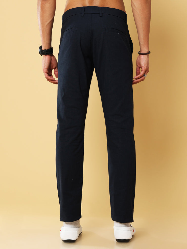 Linen Navy Trouser