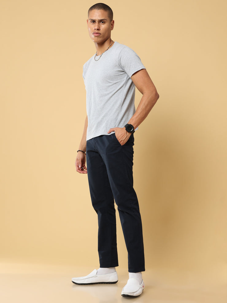 Linen Navy Trouser