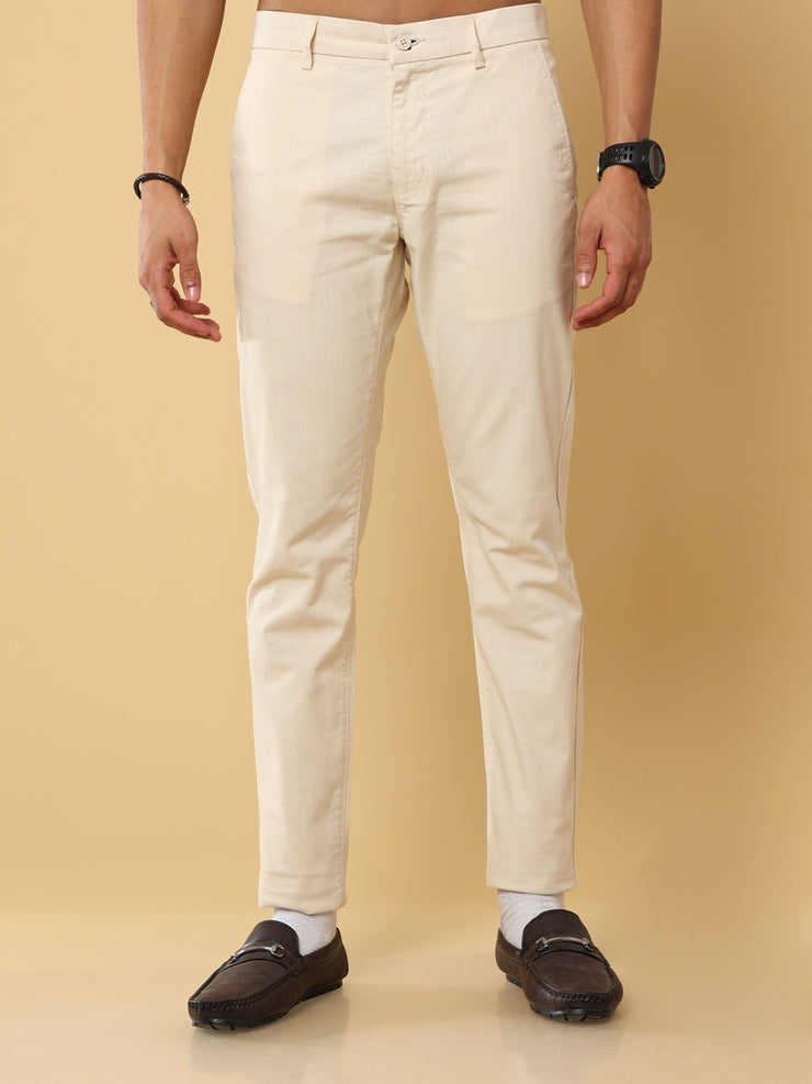 Linen Cream Trouser