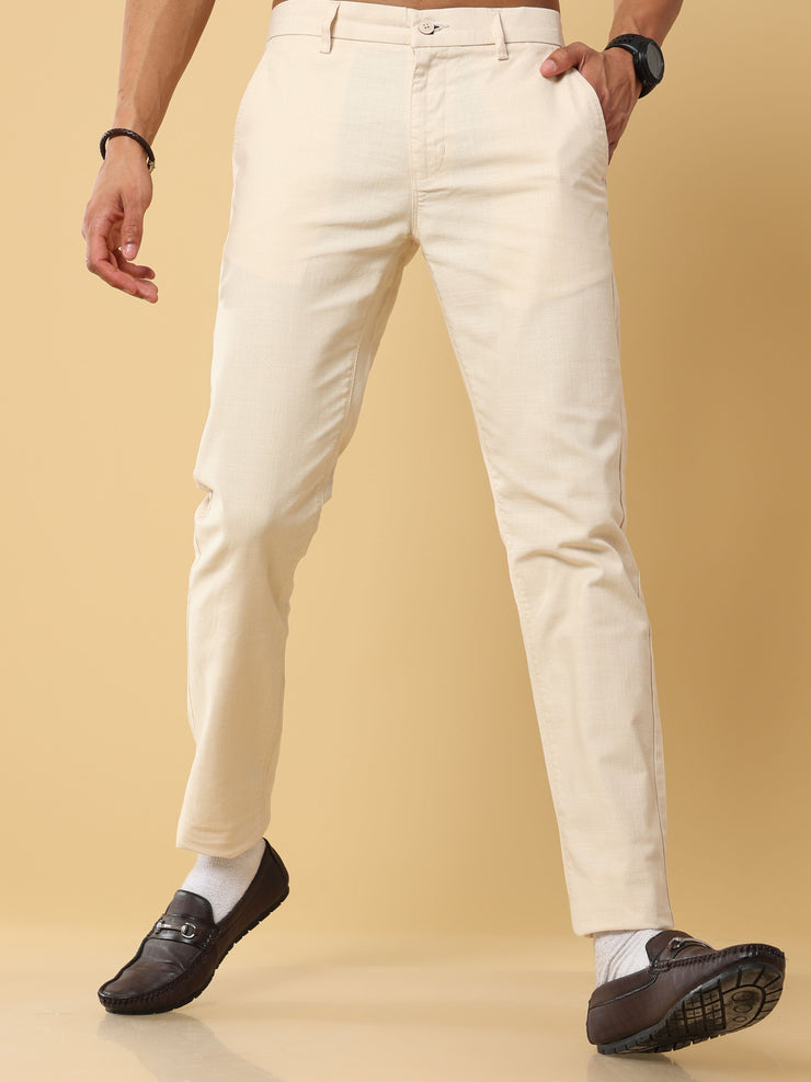 Linen Cream Trouser