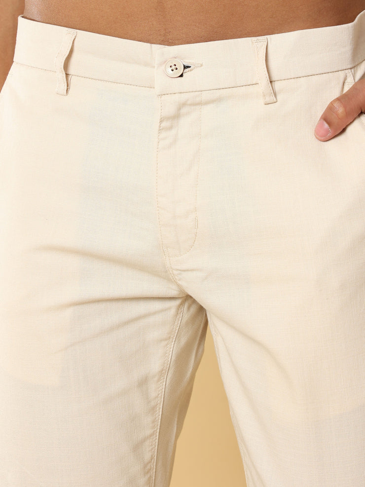 Linen Cream Trouser