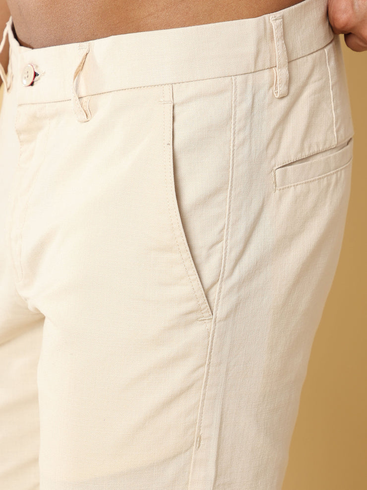 Linen Cream Trouser