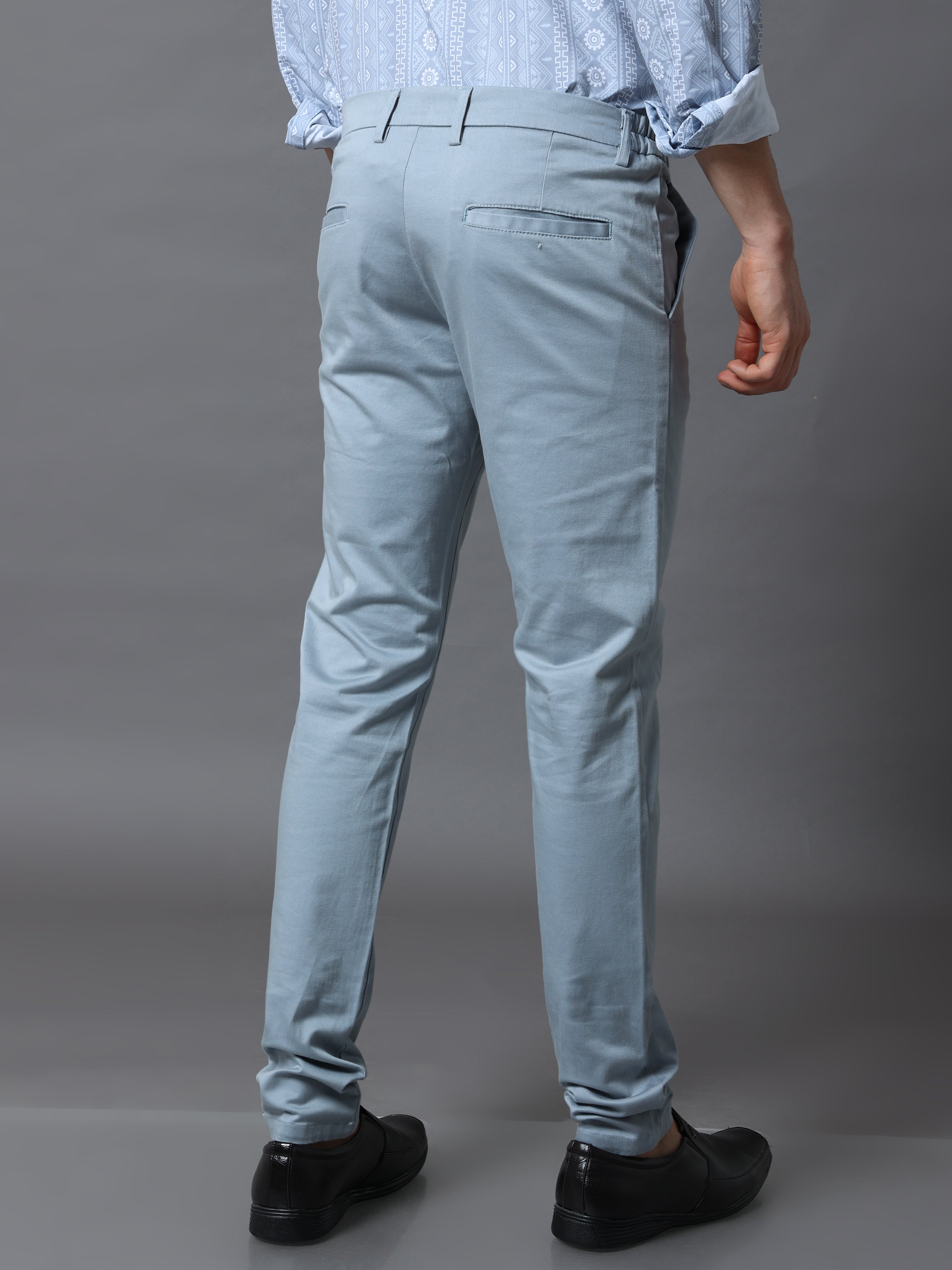 Flexi Waist Aagean Blue Trouser