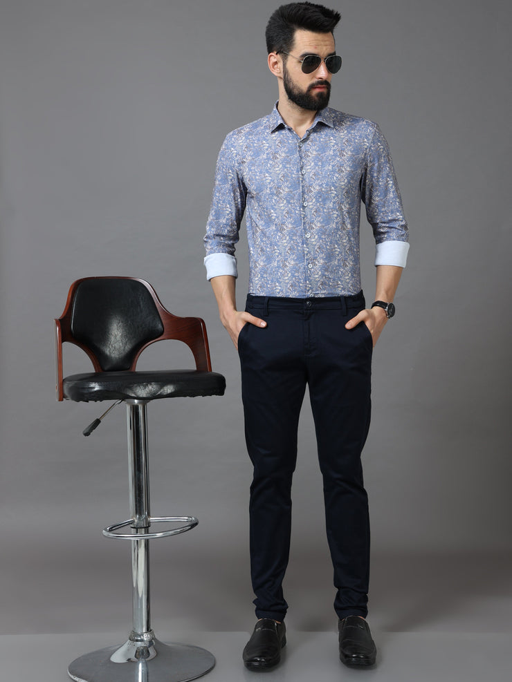 Flexi Waist Navy Trouser