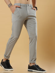 Tencel Stretchable Light Grey Trousers