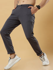 Tencel Stretchable Dark Grey Trousers