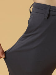 Tencel Stretchable Dark Grey Trousers