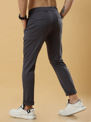 Tencel Stretchable Dark Grey Trousers