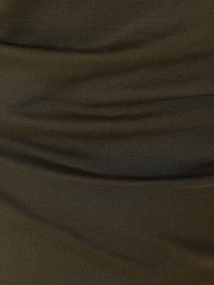 Tencel Stretchable Dark Olive Trousers