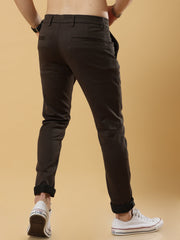 Double Cloth Cotton Brown Trouser