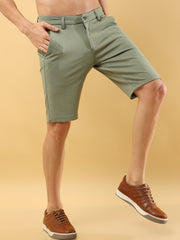 Power Stretch Light Olive Shorts