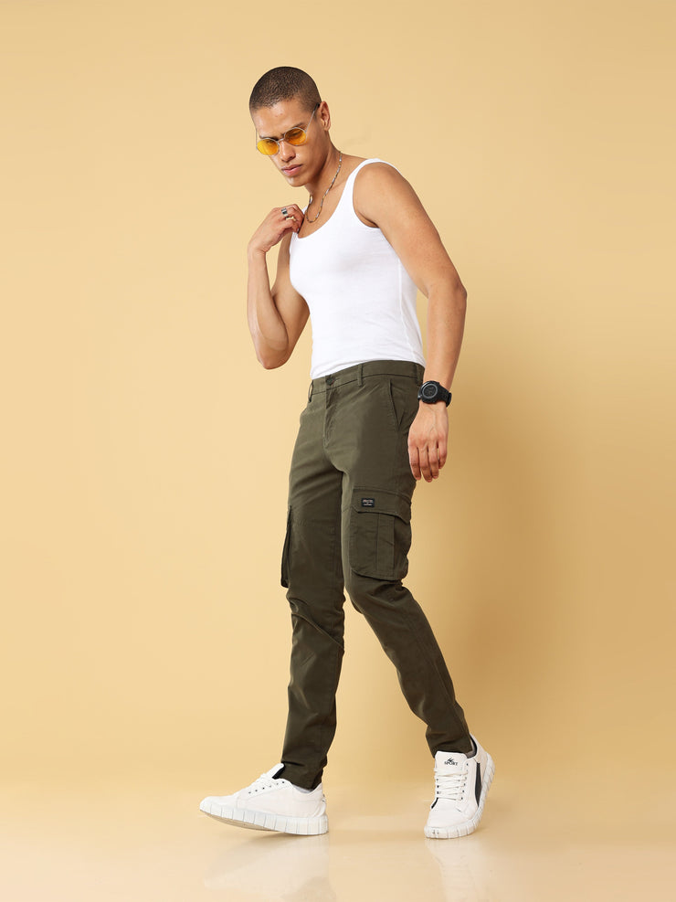 Buy Army Olive Green Cargo Pants For Men Online In India