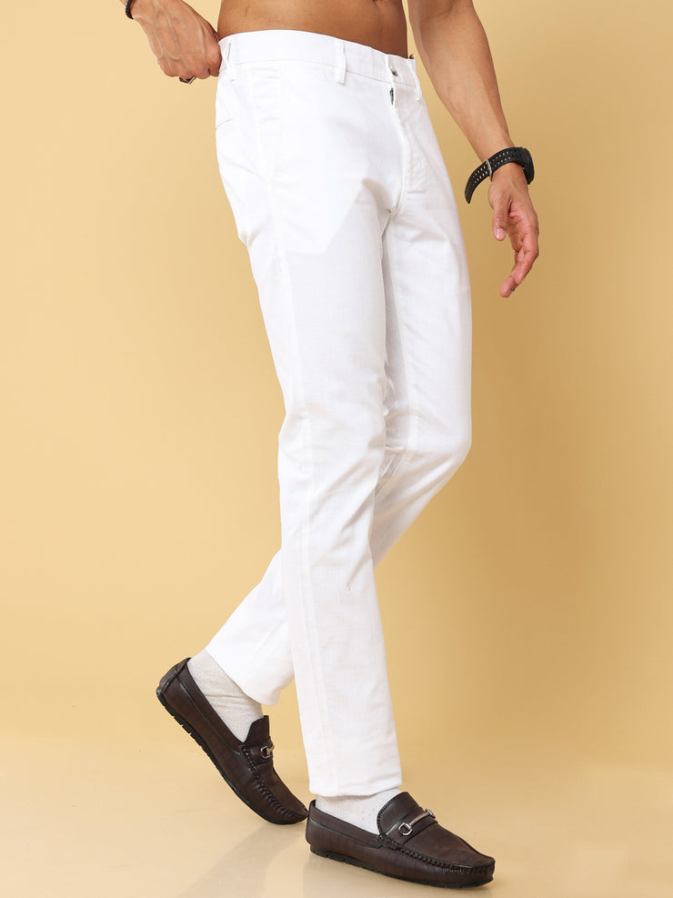 Linen White Trouser