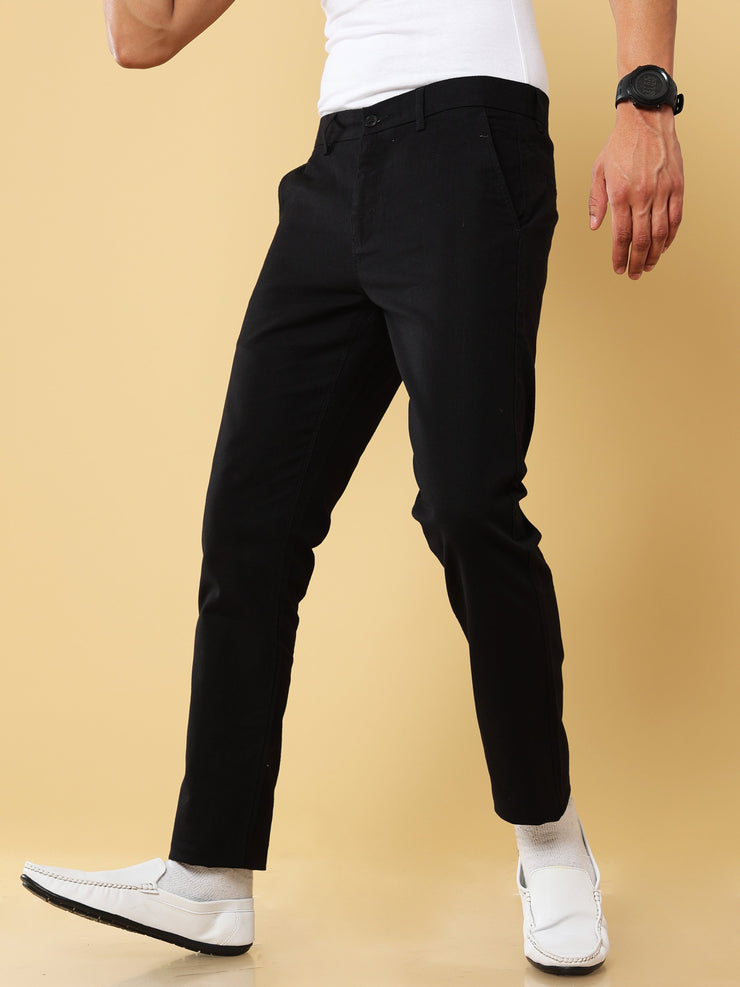 Linen Black Trouser