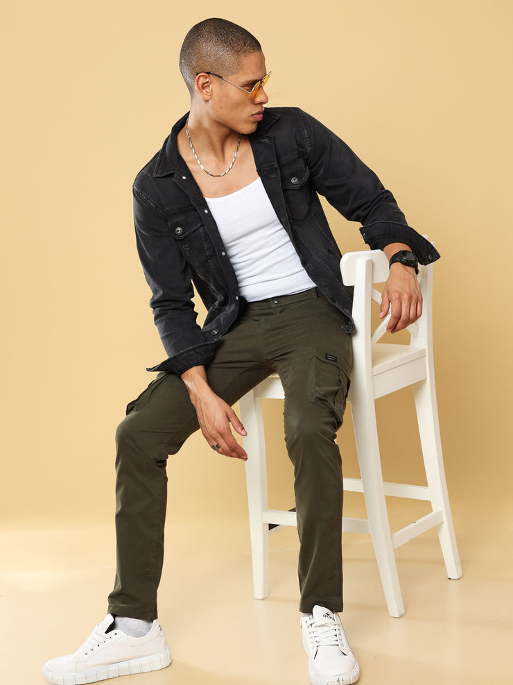 Premium Dark Olive Cargo Pant