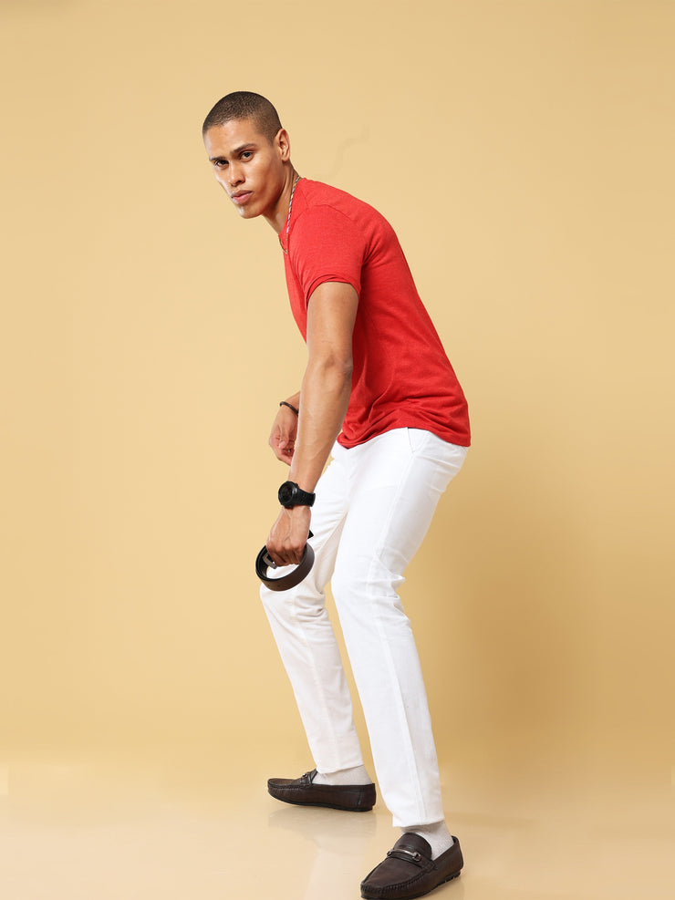 Linen White Trouser