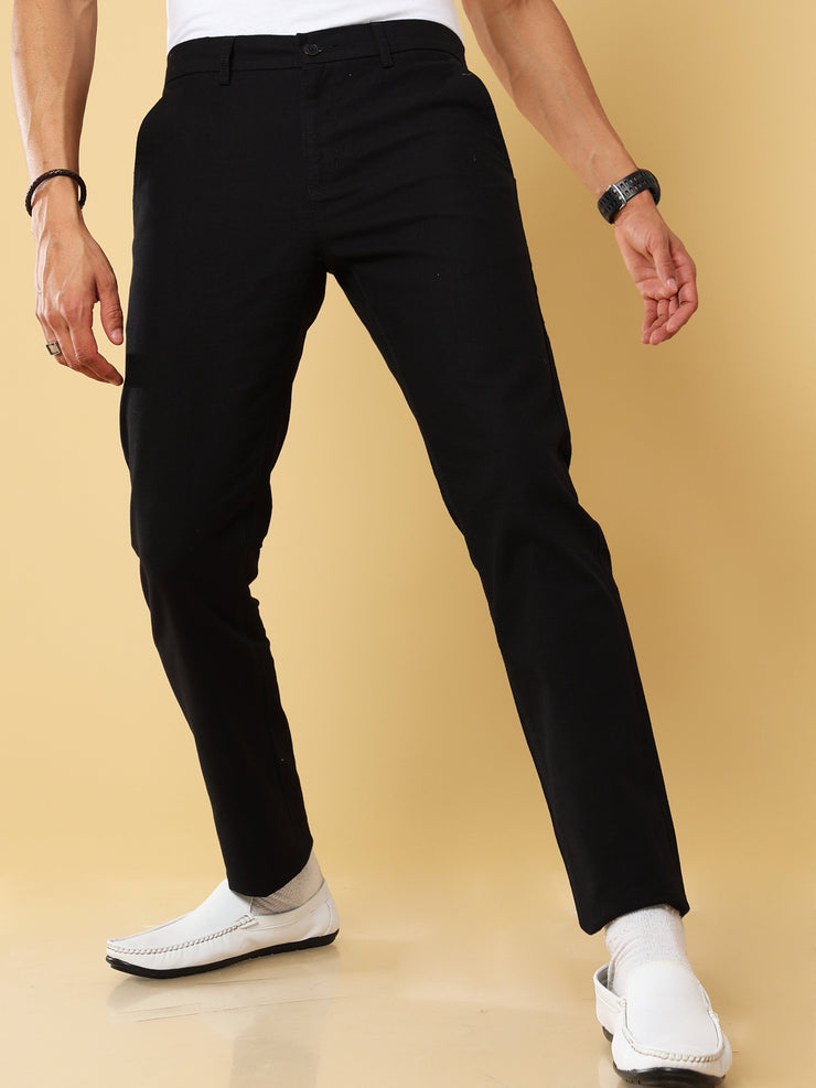Linen Black Trouser