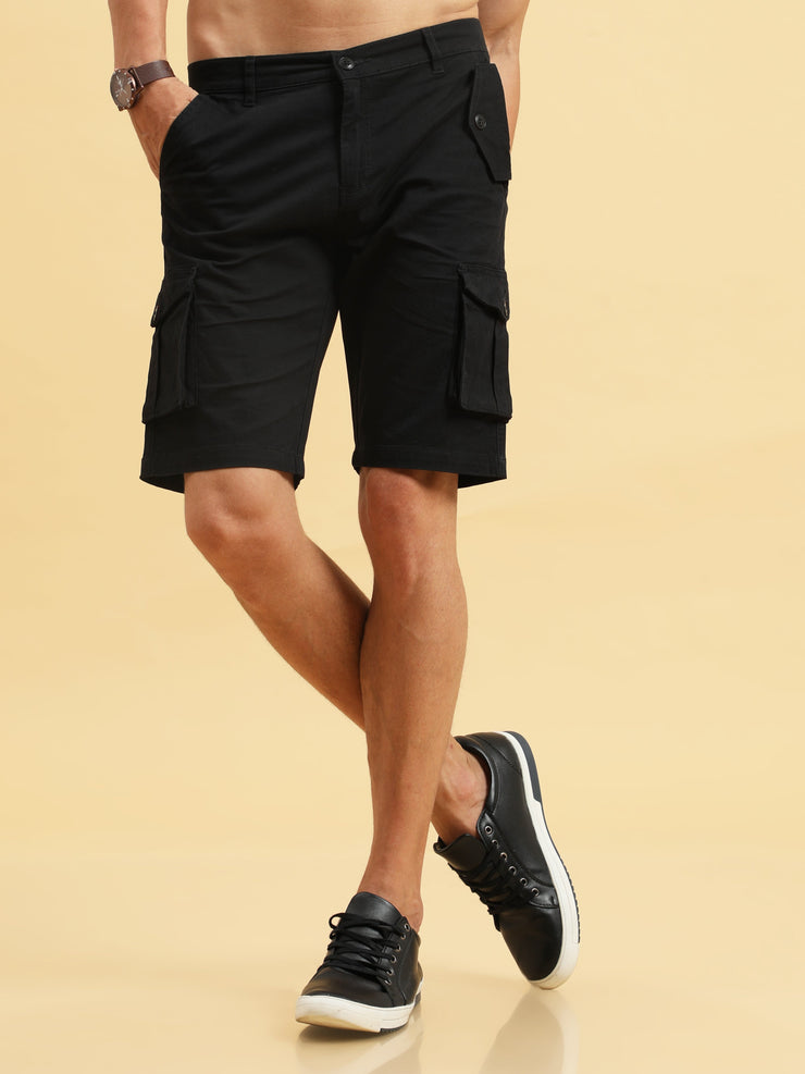 Cargo Black Shorts