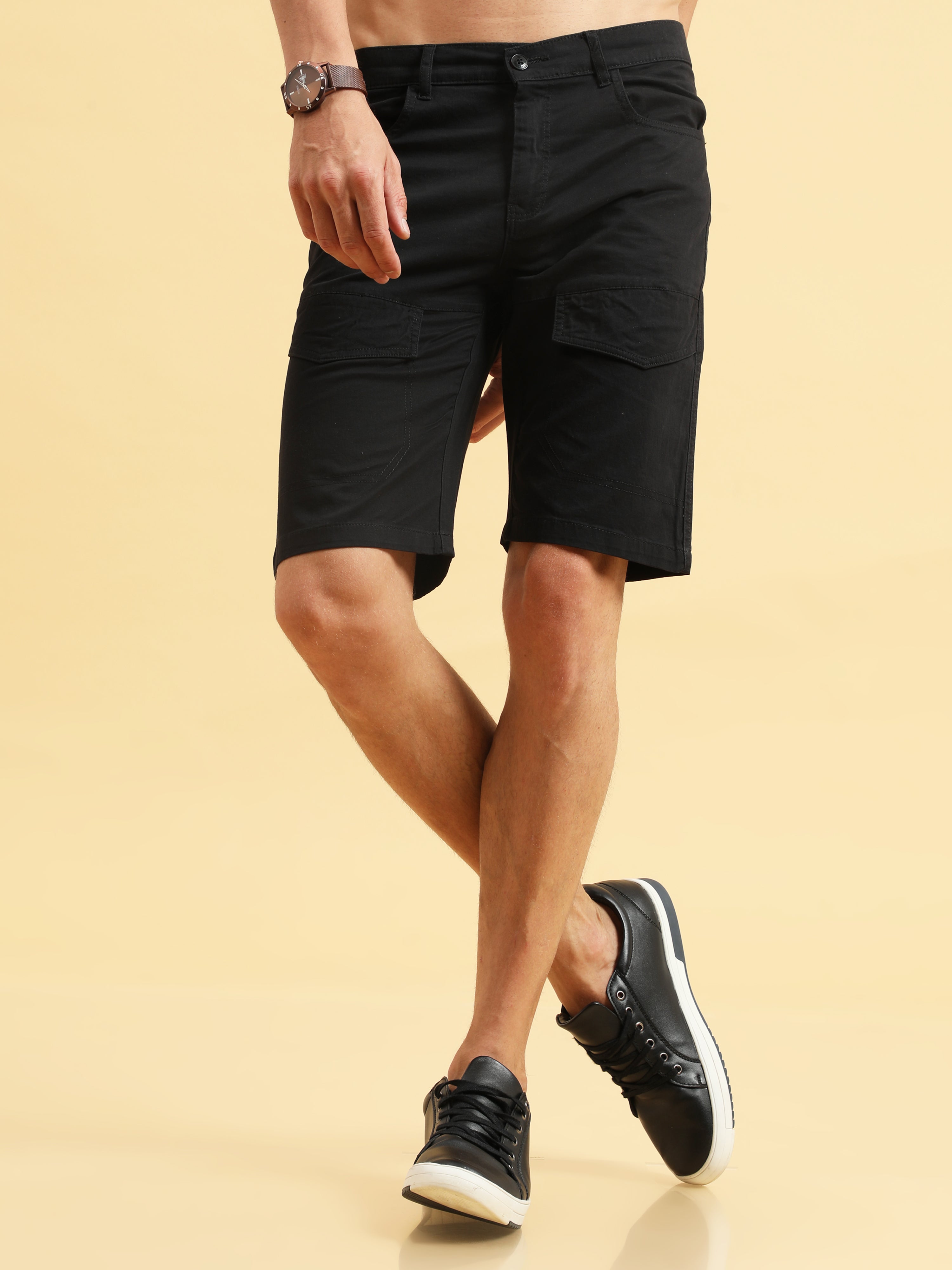 Vibrant Black Shorts