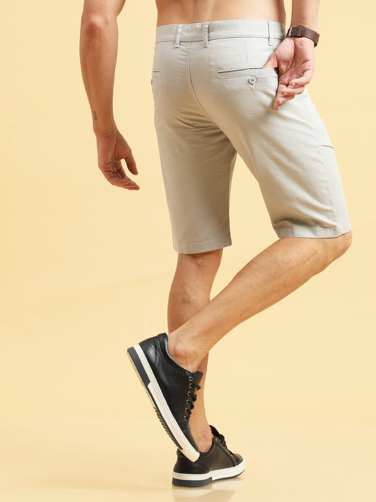 Vibrant Light Grey Shorts