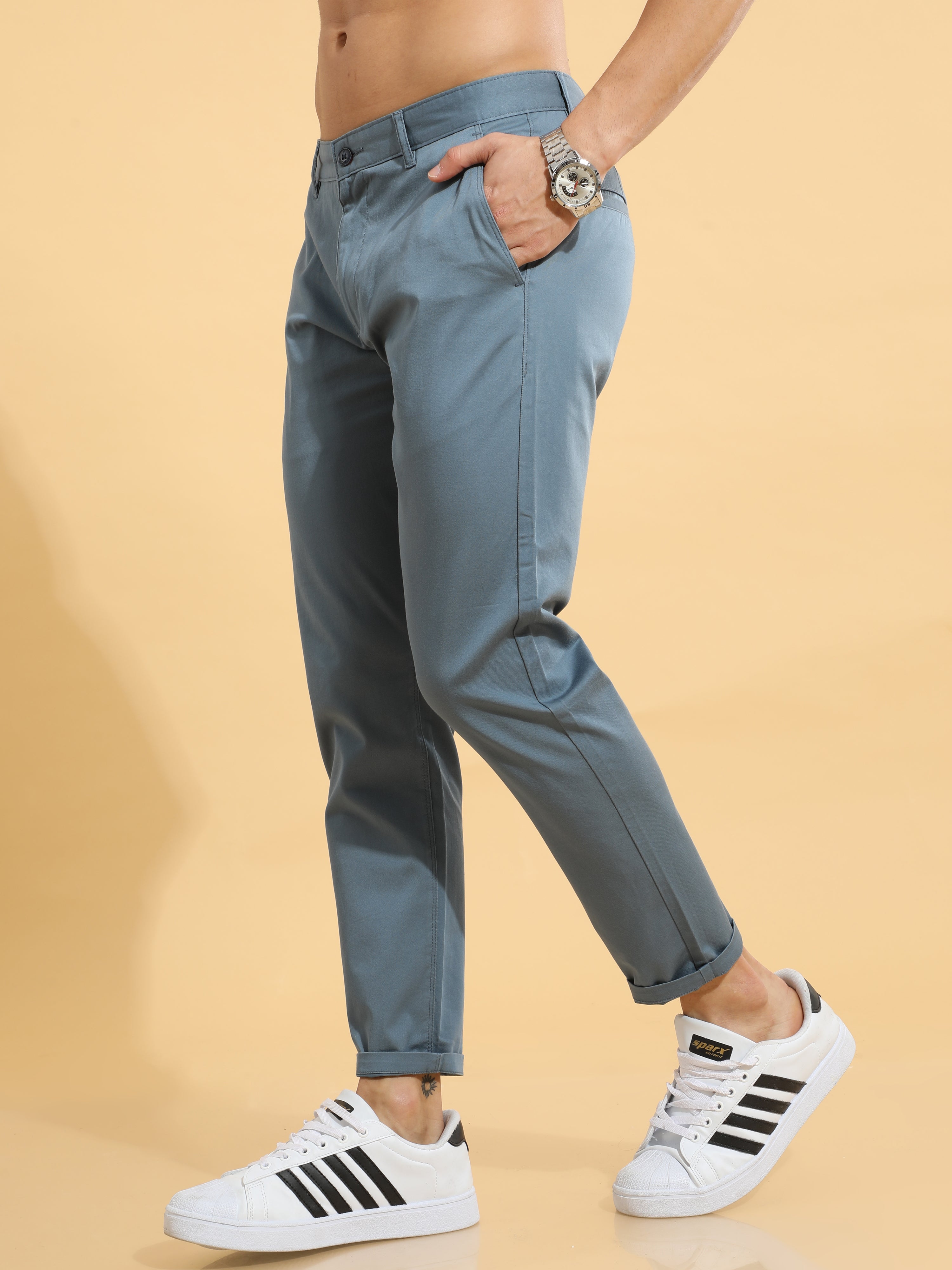 Blue Trousers Mens