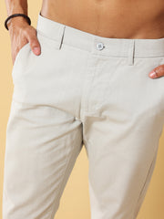 Linen Light Grey Trouser
