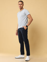 Linen Navy Trouser